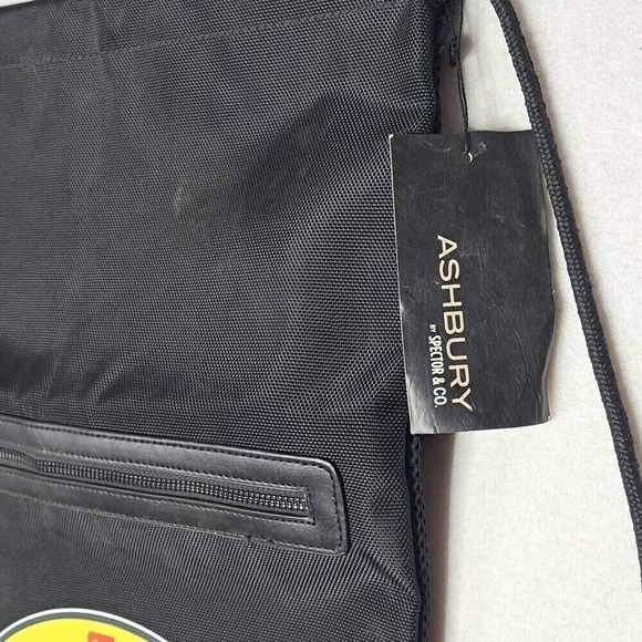 Ashbury Pennzoil Cinch Pack Drawstring‎ Backpack Gym VTG w/ Tags Racing Black - Picture 3 of 4